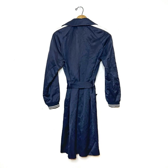 Sandro | Navy Bomber Trench Coat - Picture 3 of 6